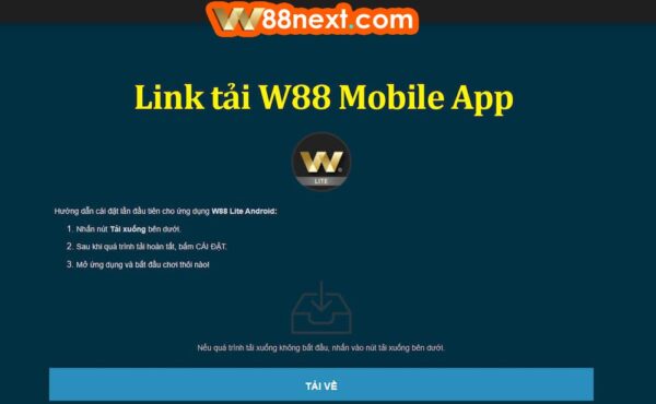 Link tải W88 mobile App